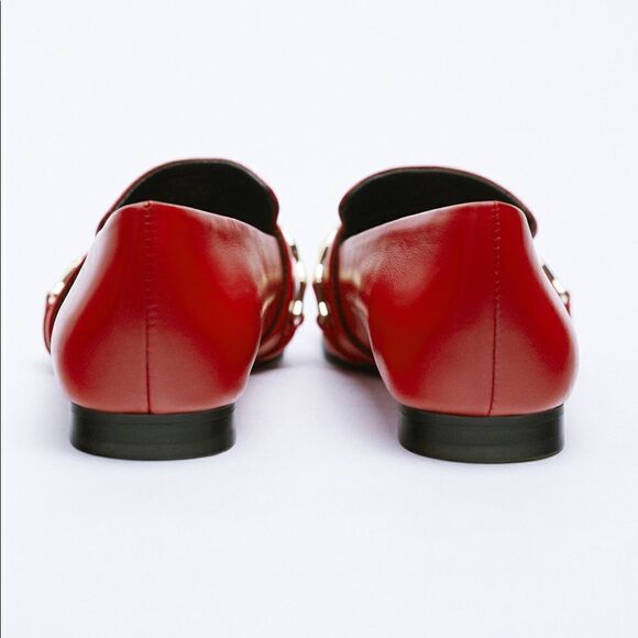 Zara Loafers Genuine Leather New - Picture 2 of 7